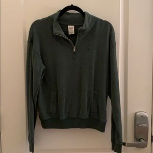 EUC PINK half zip hoodie. Green